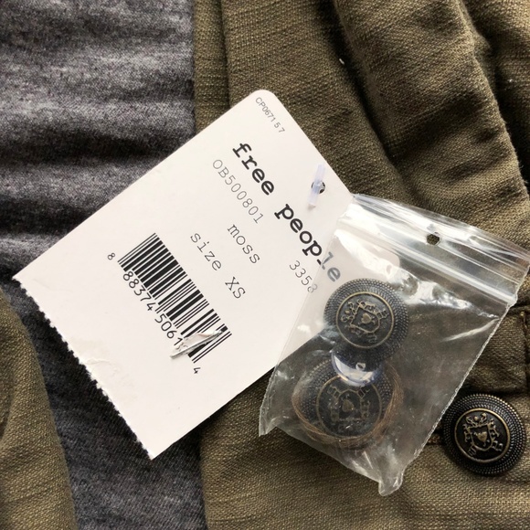 Free People Not Your Bros Military Jacket - Picture 4 of 8